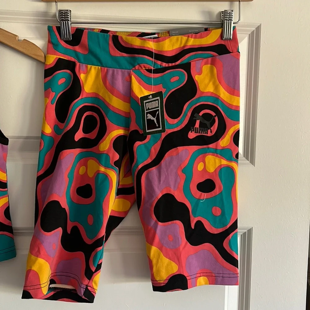 PUMA 2-PIECE ACTIVEWEAR SHORTS TOP SET SIZE S MSRP $70.00 NWT